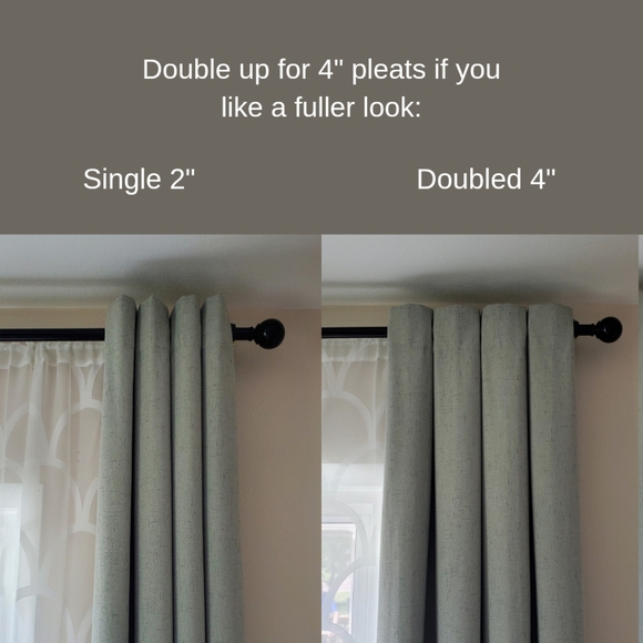 16 Curtain Spacers, Grommet Spacers, Drapes Spacers. Set of 16 2" Spacers. - Picture 5 of 10